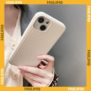 Case For iPhone 14 Series TPU Soft Simple Case Woven Texture Solid Color Black White Case Camera Protection Shockproof Compatible For iPhone 14 13 12 11 Plus Pro Max 7 Plus X XR