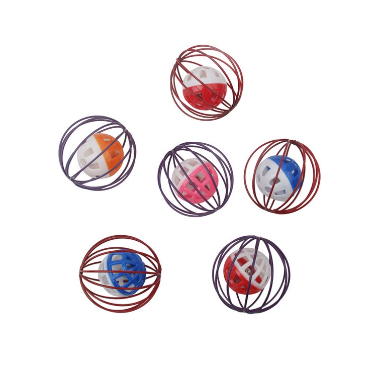 Đồ Chơi Xếp Hình Lồng Tự Động Giảm Căng Thẳng Có Chuông Cho Thú Cưng