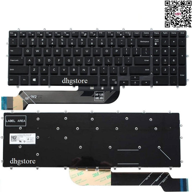 Bàn phím laptop Dell Inspiron 3580 3581 3582 3583 3593 3595 5565 5567 5570 5575 5767 5775 7566 7567 7577, vostro 5741