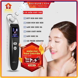 Máy hút mụn đầu đen dụng cụ làm sạch lỗ chân lông làm nóng giúp hút mụn cám, mụn đầu đen có 4 phân loại
