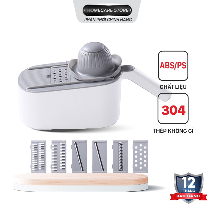 Bộ thái rau củ đa năng ECOCO,  nhựa cao cấp, thiết kế nhỏ gọn tiện lợi, nhựa ABS - BH 12 Tháng