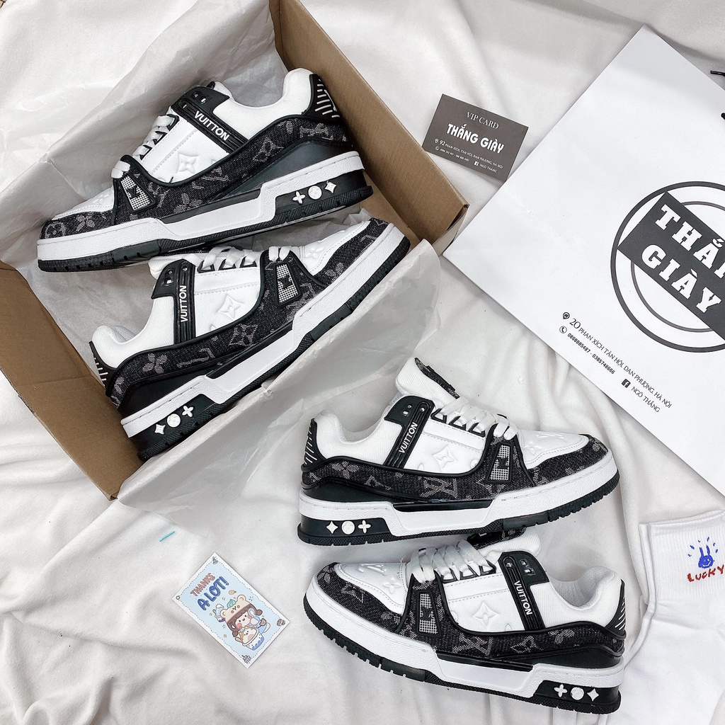 Giày Thể Thao Ngô Thắng Louis Vuitton LV Trainer Nam Nữ
