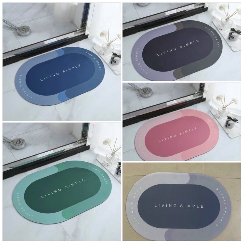 Thảm Chân Silicon Siêu Thấm Hút Không Tích Tụ Giữ Sàn Nhà Luôn Sạch Sẽ Và Khô Ráo