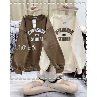 Áo sweater stud full màu,áo sweater nỉ dày dặn