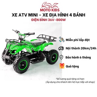 Xe ATV mini chạy điện bình 36V-800W/ 2 chế độ lái tiến lùi, xe địa hình 4 bánh