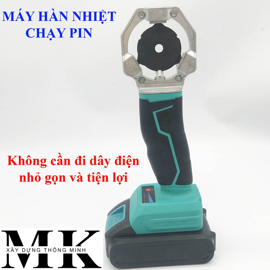 Máy hàn nhiệt ống nước PPR dùng PIN. Máy hàn nhiệt PPR không dây.(tiện lợi, không cần dây điện)