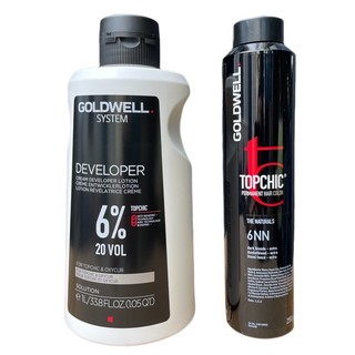 Combo màu nhuộm tóc và oxi trợ nhuộm Goldwell Topchic Cao Cấp 250gr/1000ml
