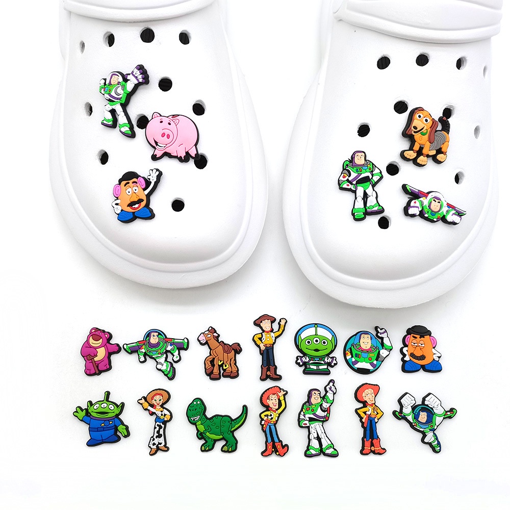Ghim Cài Dép Crocs Trang Trí Hoạt Hình Toy Story Jibbitz DIY