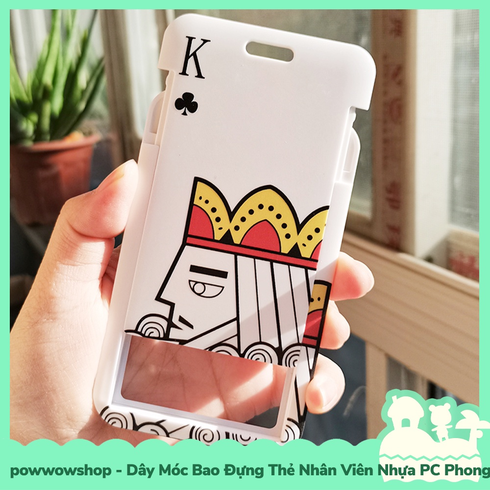 [Sẵn VN - Hỏa Tốc] Dây Móc Bao Đựng Thẻ Nhân Viên Nhựa PC Mẫu Phong Cách Card Q &amp; K Đầm Già