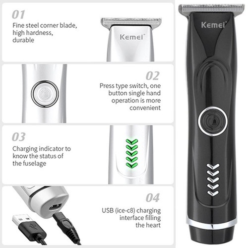 Tông Đơ Cắt Tóc Nhỏ Gọn Kemei Km 6011