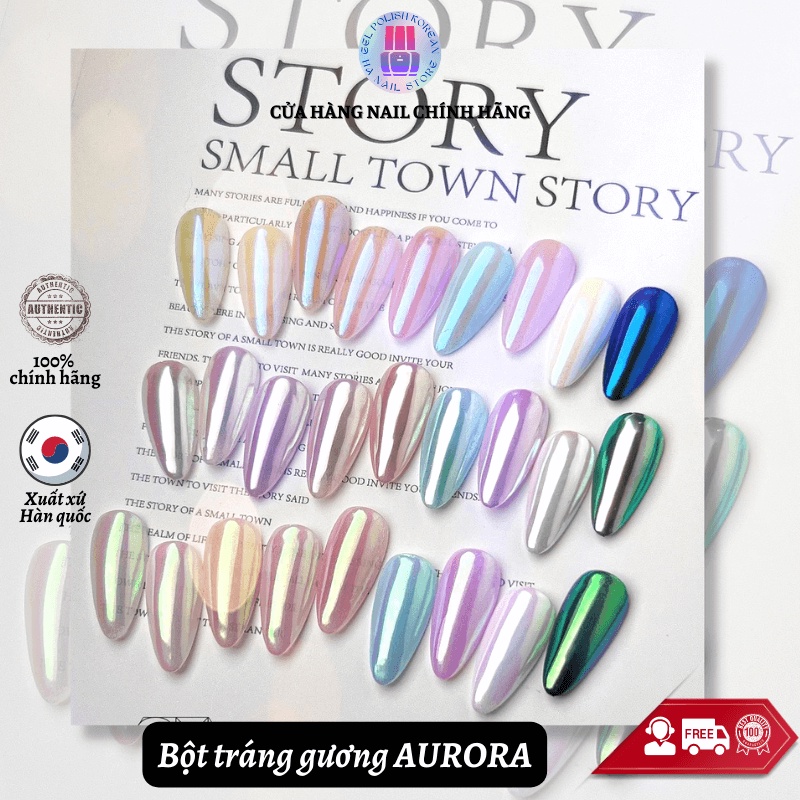 Bột tráng gương Aurora cao cấp Hàn quốc Shinning chính hãng chất bột mịn màng và độ bóng hoàn hảo 0.2g [1 hũ ]