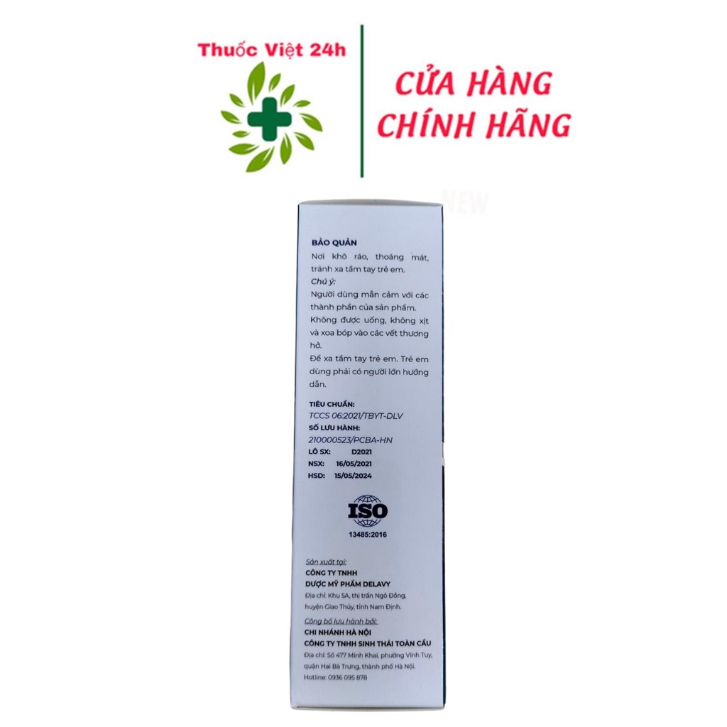 Ovifa giảm đau lưng, đau mỏi vai gáy, đau thần kinh tọa - Hộp 60 ml - ThuocViet24h