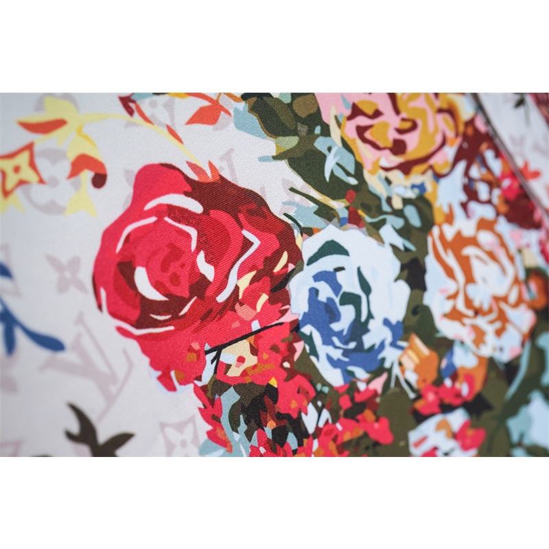 L &amp; V-Áo Sơ Mi Tay Dài In Họa Tiết Hoa Nhiều Màu Sắc Thời Trang Đường Phố Cao Cấp Giản Dị