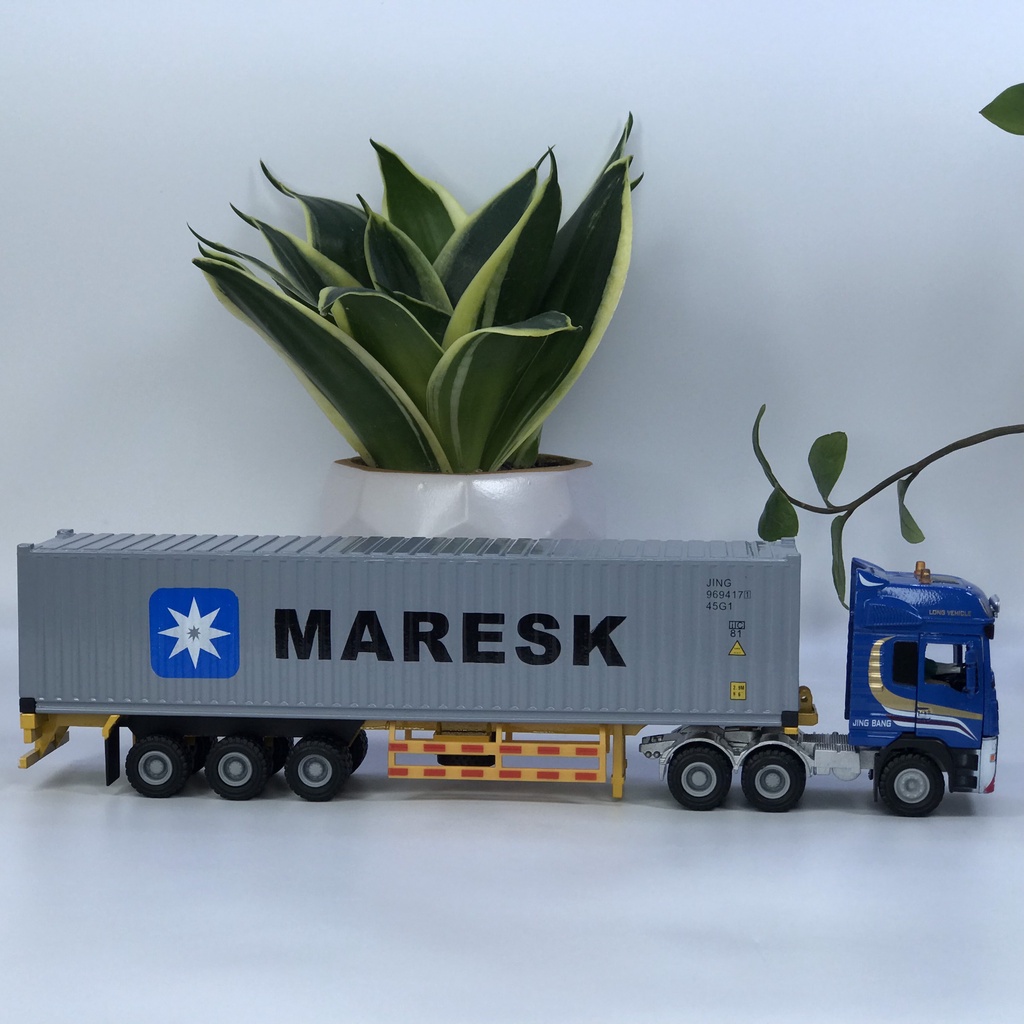 Mô hình xe đầu kéo Container bằng kim loại tỷ lệ 1:50
