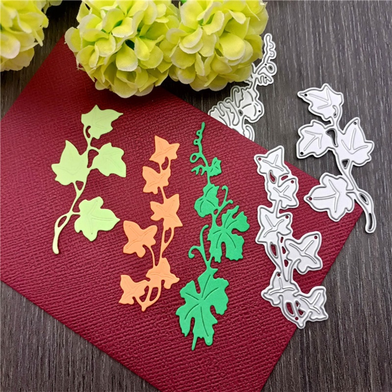 Khuôn Cắt Giấy Kim Loại Hình Dây Leo Hoa Xinh Xắn