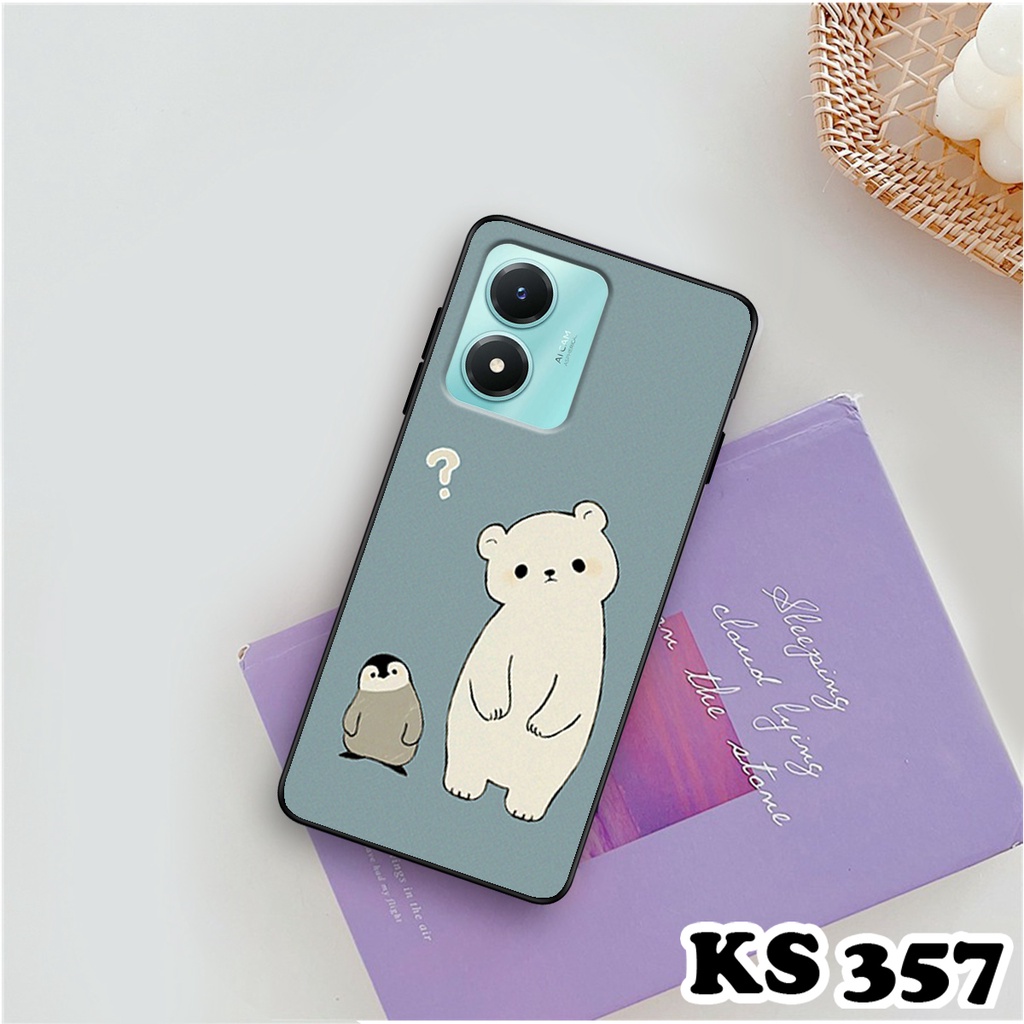 Ốp lưng Vivo Y01 - Y02s - Ốp Vivo in hình Cat&amp;Bear đáng yêu - Chất liệu TPU siêu bền