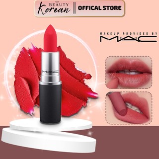 Son Mac Powder Kiss, son Mac chính hãng với độ bám màu tốt, lên màu chuẩn, chất lì mịn như nhung, đủ các màu hot