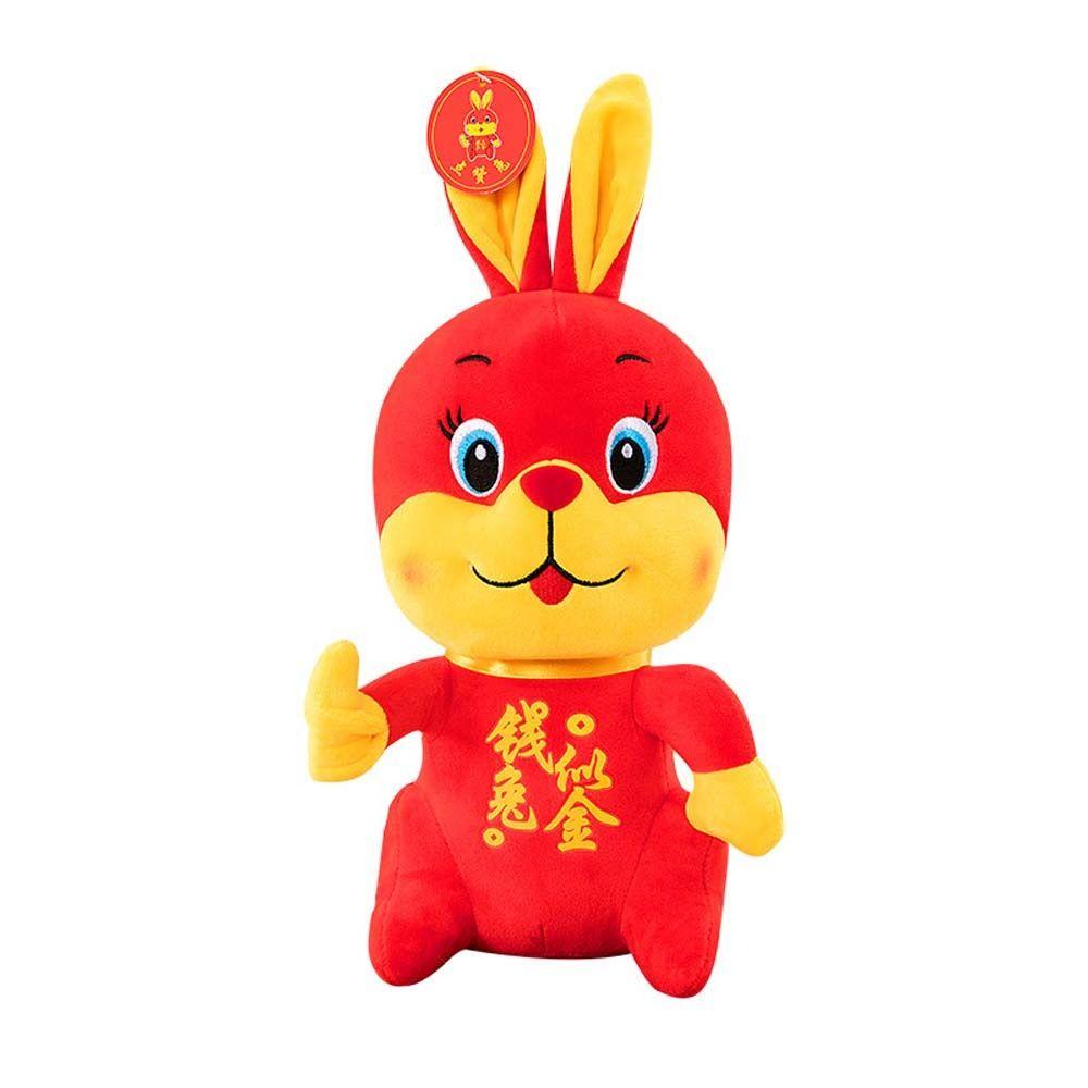 Thỏ Nhồi Bông Cotton Phong Cách Trung Hoa Dễ Thương Dùng Trang Trí Nhà Cửa / Năm Mới