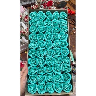 Hoa sáp 3 lớp xanh ngọc