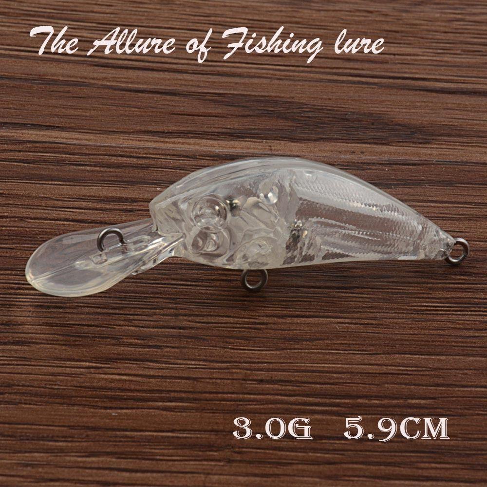 Set 10 Mồi Giả Nhử Cá Trong Suốt Thiết Kế Nhỏ Gọn Tiện Dụng