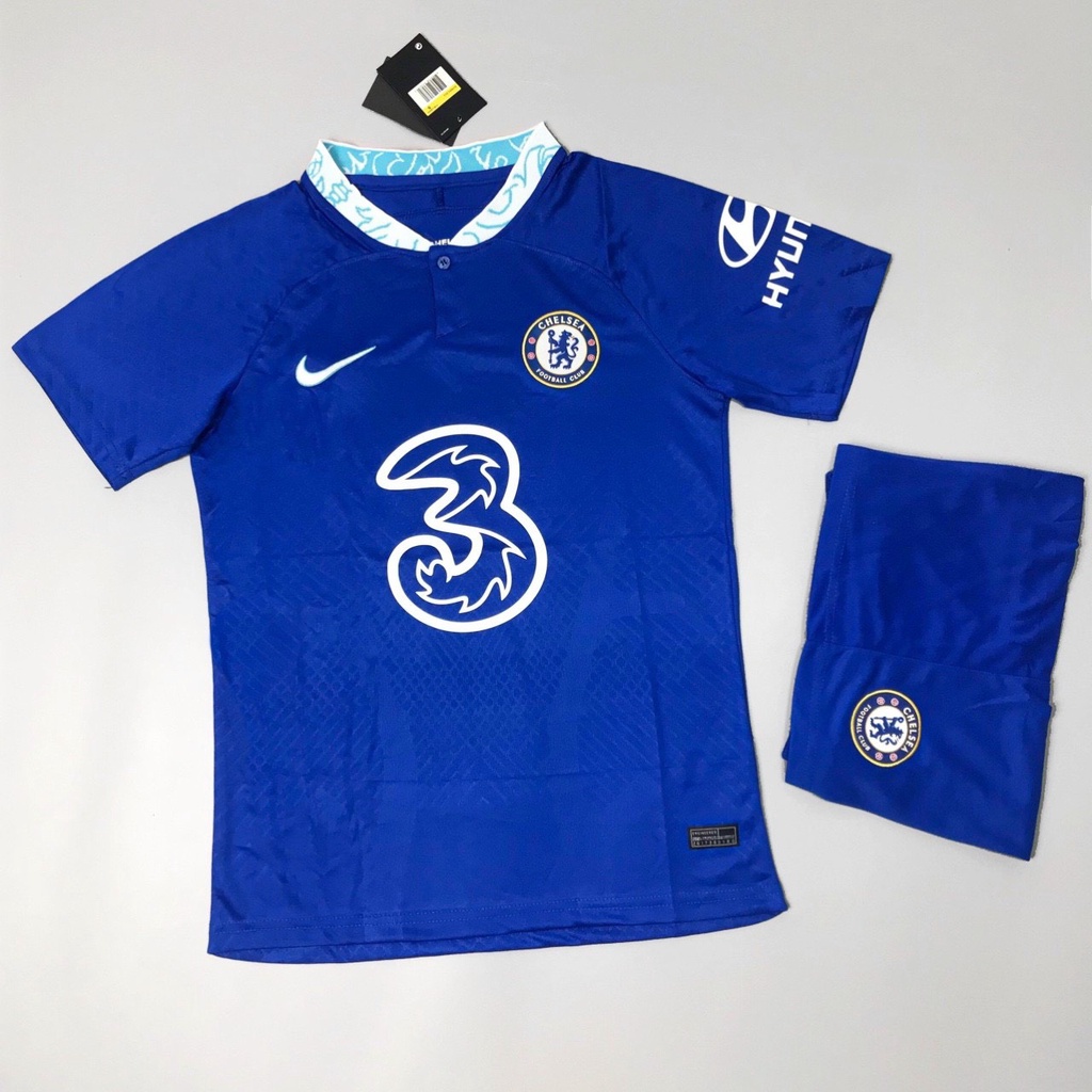 Áo Bóng Đá CLB Chelsea Sân Nhà 22/23 - Chuẩn Mẫu Thi Đấu - Vải Polyester Gai Thái