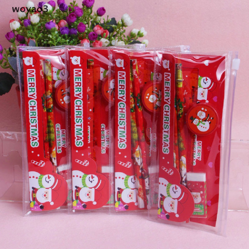 Set 5 Đồ Chuốt Bút Chì Họa Tiết Giáng Sinh Dễ Thương