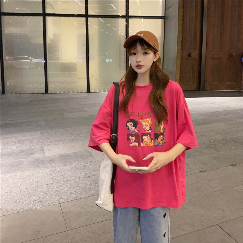 NRVP Áo Thun Unisex Mùa Hè Dáng Suông Tay Cộc Phong Cách Hàn Quốc Cho Nam Nữ