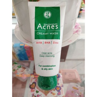 Kem rửa mặt Acnes creamy wash ngăn ngừa mụn (100g)