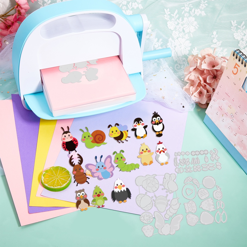 1 Bộ 3 Khuôn Cắt Giấy Kim Loại Hình Côn Trùng Ngộ Nghĩnh