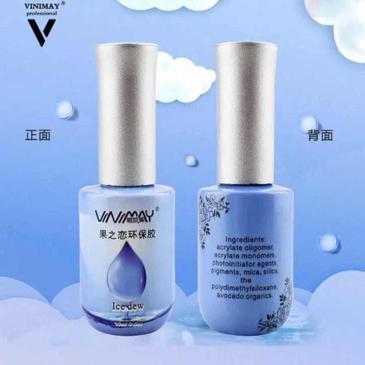 Sơn Gel Top Coat Giọt Nước Vinimay Top Cho Làm Móng Chuyên Dụng - Nails Red