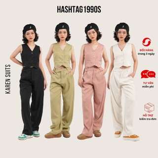 Bộ áo gile quần xếp ly - karen suit