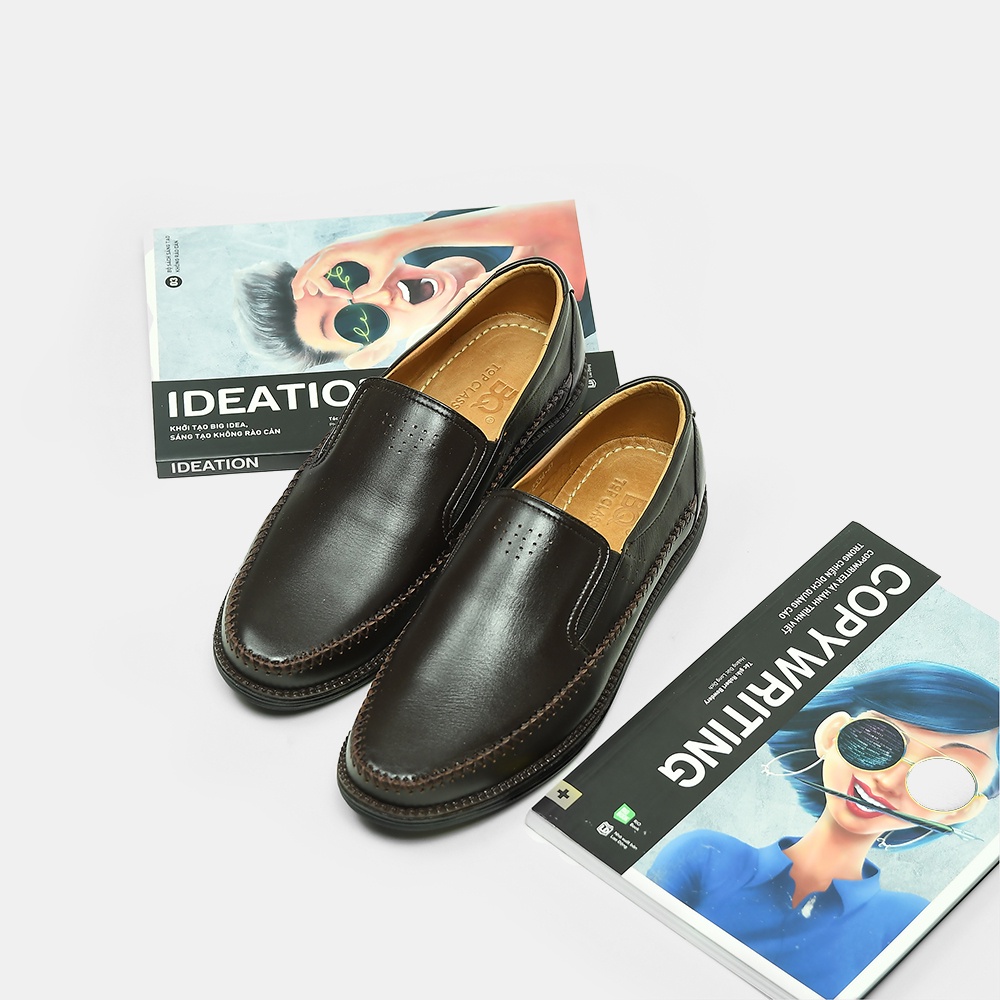Giày lười nam xỏ trơn kiểu dáng công sở BQ GC 2334