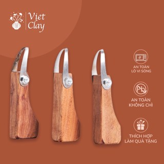 Bộ các món dụng cụ làm gốm, đồ tiện gốm, dụng cụ chạm khắc gốm, làm đồ gốm tại nhà