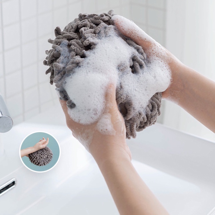 Khăn lau tay nhà bếp bông lau tay thấm hút nước nhanh khô tiện lợi L,KLT01