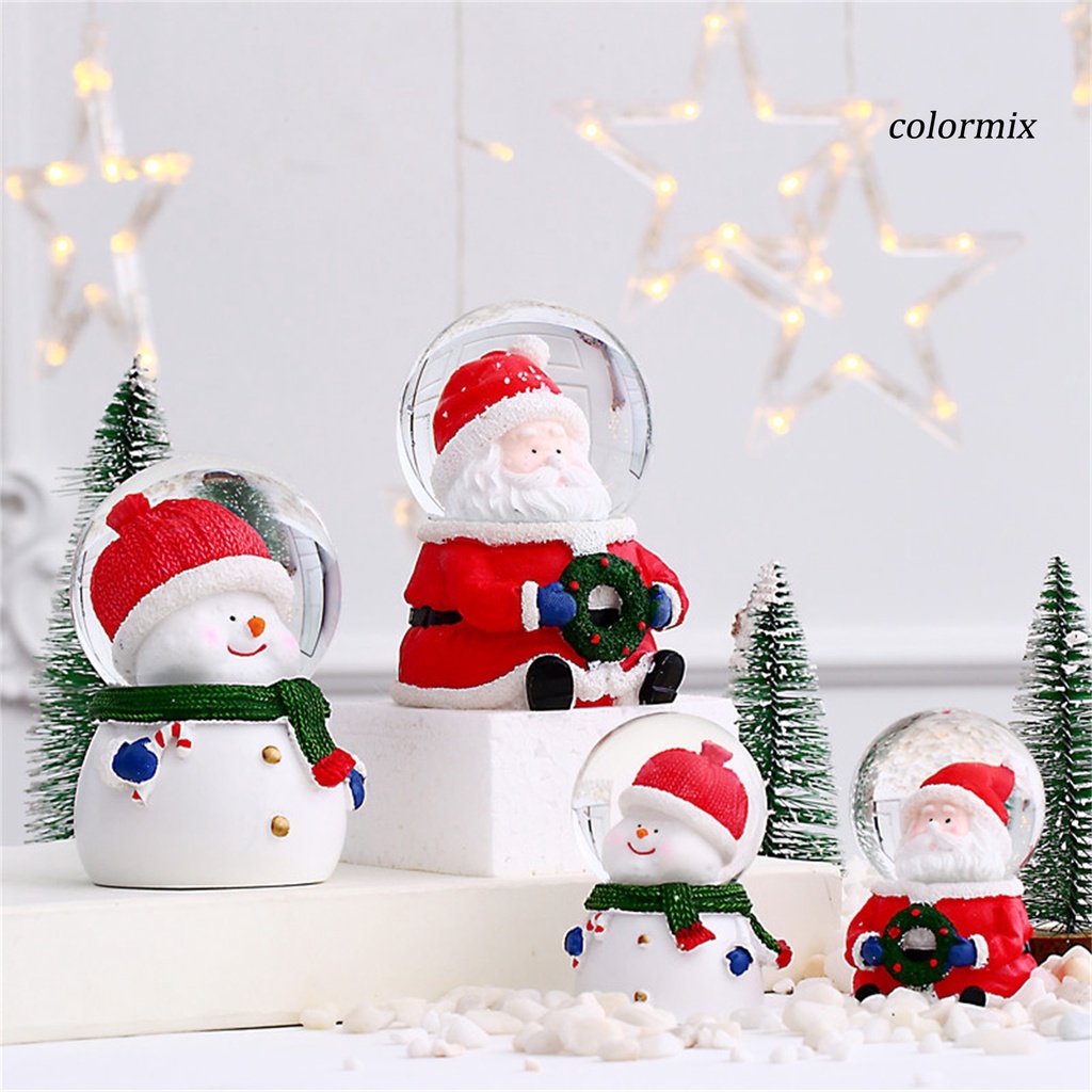 Quả Địa Cầu Tuyết / Ông Già Noel / Người Tuyết Bằng Nhựa Resin Thủy Tinh Dễ Thương Trang Trí Nhà Cửa Dịp