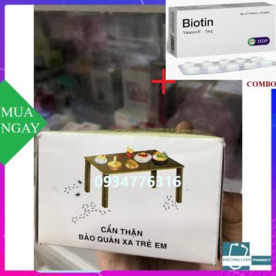 Combo Biotin 5mg+ PHẤN DIỆT KIẾN VÀ CÔN TRÙNG VIPESCO