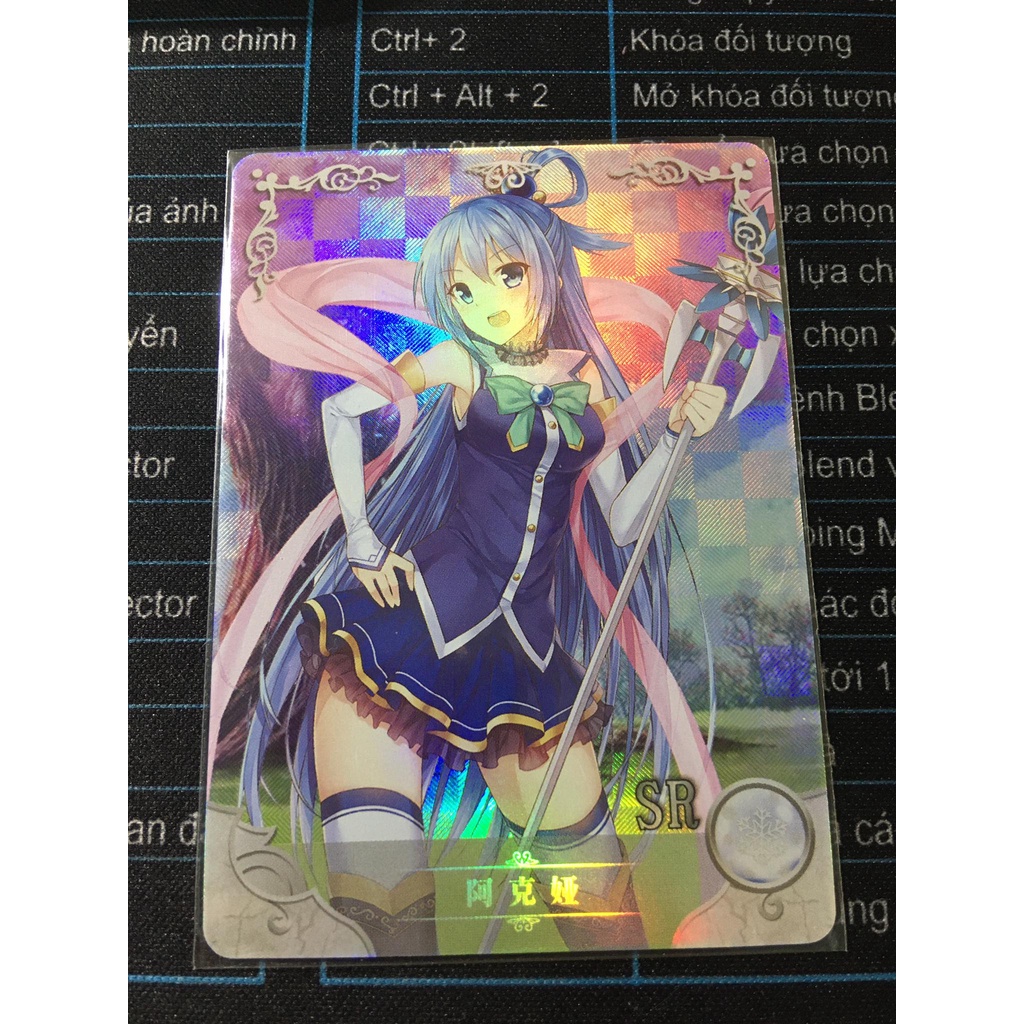 (Rain15) Thẻ bo góc nhân vật Aqua – God's Blessing on this Wonderful World NS-02-M02 – SR