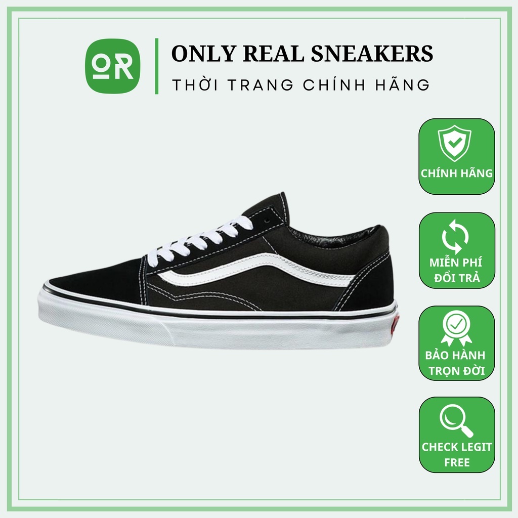 Vans Old Skool Classic Black/White Chính Hãng - Only Real Sneakers