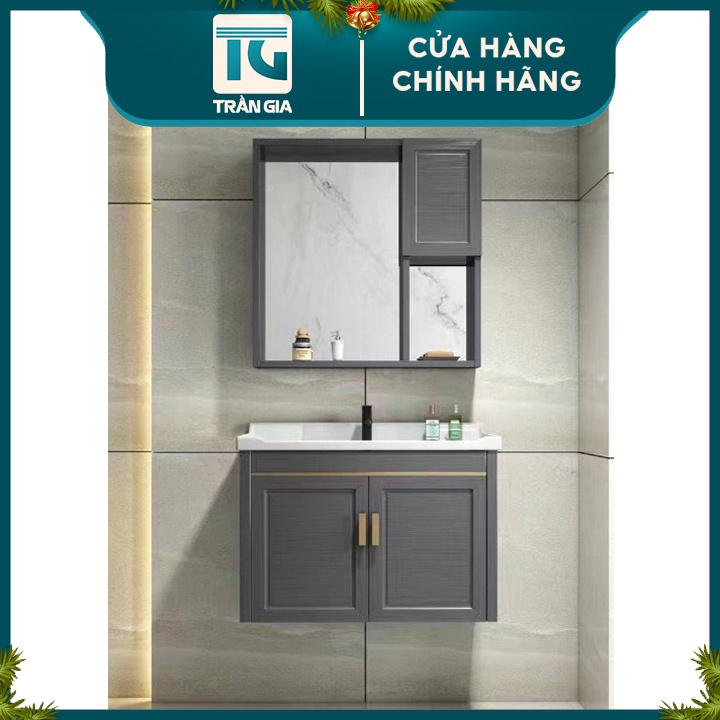 Bộ Lavabo tủ gương chậu rửa mặt thiết bị vệ sinh phòng tắm Life Home