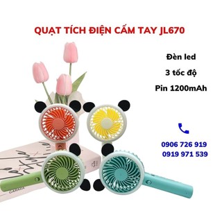 Quạt mini, quạt sạc Pin tích điện cầm tay đèn Led