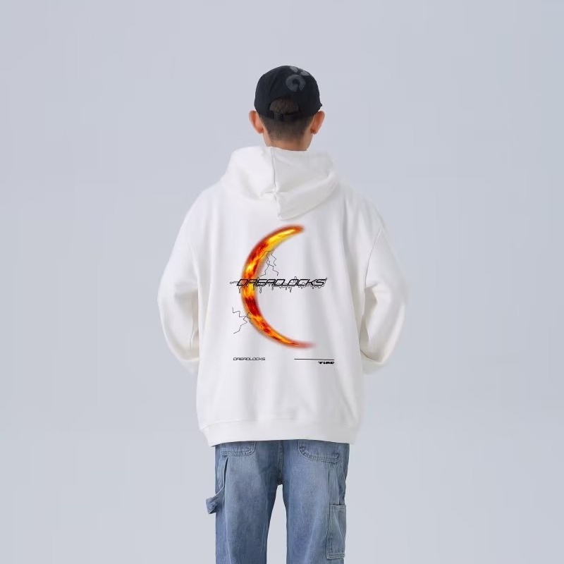 Áo hoodie Dáng Rộng In Chữ Phong Cách Hàn Quốc Thời Trang Cao Cấp Cho Nam