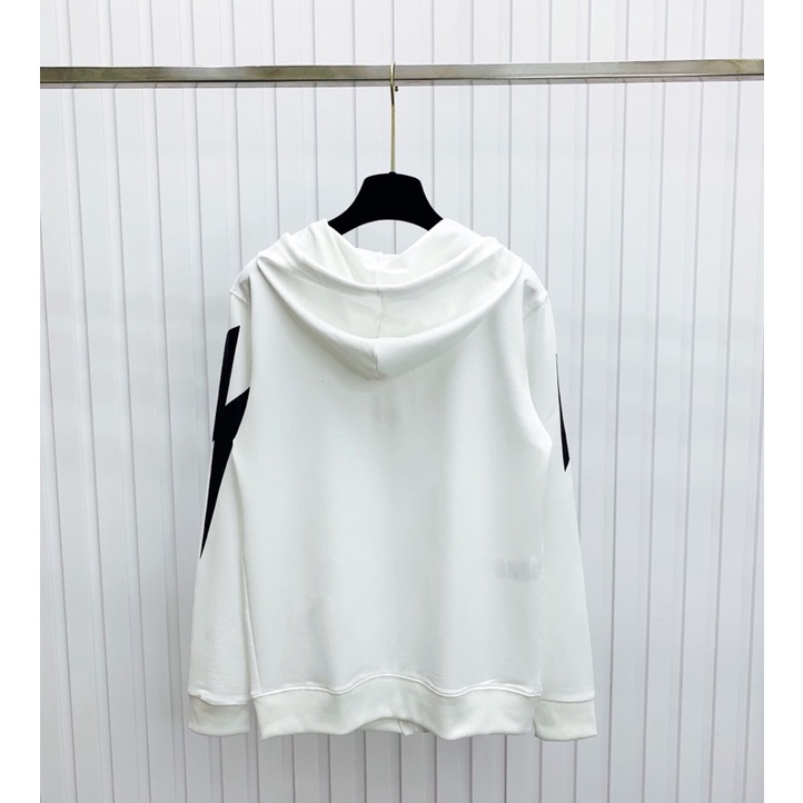 Áo Nỉ Mũ Khoá Kéo Tia Sét