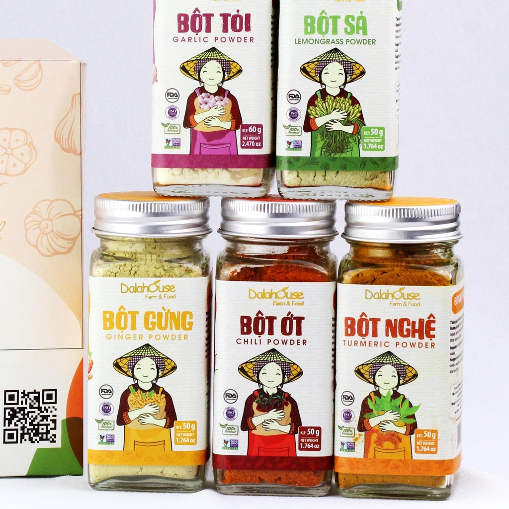 Bột Ớt Nguyên Chất Organic Sấy Lạnh Dalahouse 50g