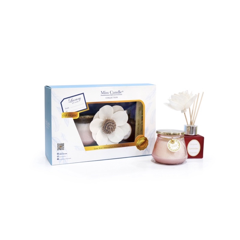 Hộp quà tặng nến và tinh dầu Miss Candle
