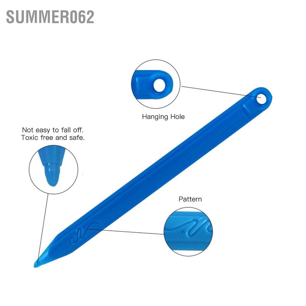 [Hàng Sẵn] Máy tính bảng viết LCD 8 5 inch vẽ nguệch ngoạc kỹ thuật số đầy màu sắc cho trẻ em Trẻ 【Summer062】