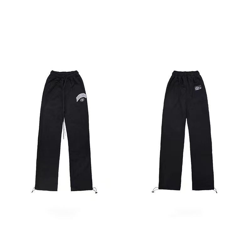 Badblood LISA Quần Thể Thao Lưng Cao Dáng Rộng Dây Rút Phong Cách Hàn Quốc Cho Nữ