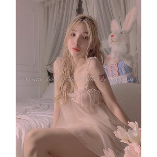 Đầm ngủ voan lưới