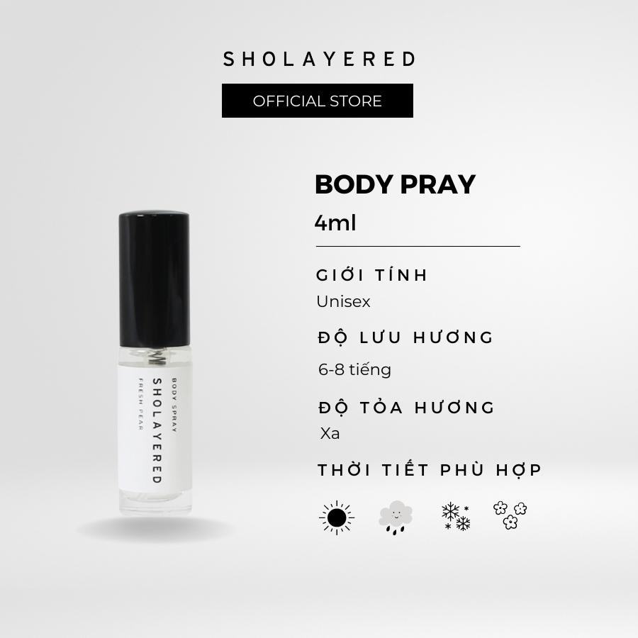 Nước hoa nam nữ unisex EDT Sholayered Chính hãng Nhật Bản 4ml