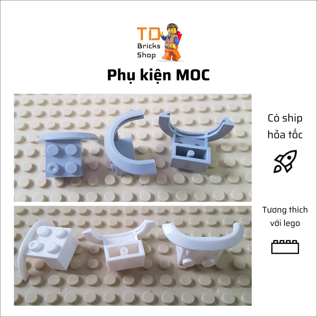 Phụ kiện đồ chơi lắp ráp, phụ kiện MOC, combo 04 miếng vành bánh xe hơi, xe tải, nhiều màu