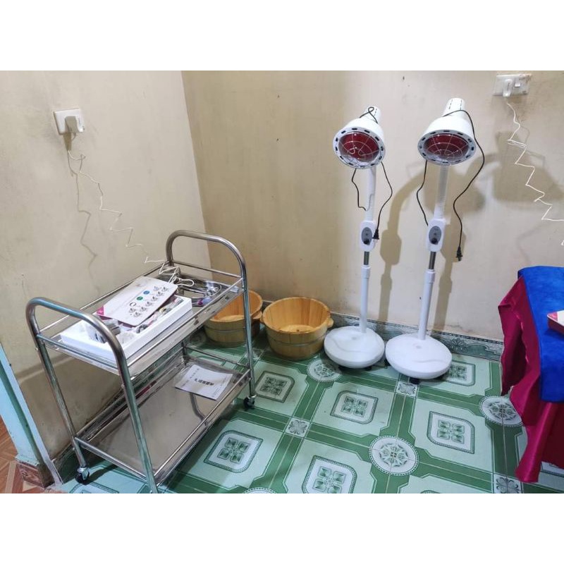 Xe tiêm đẩy inox 2 tầng- 3 tầng- Thiết bị phòng khám